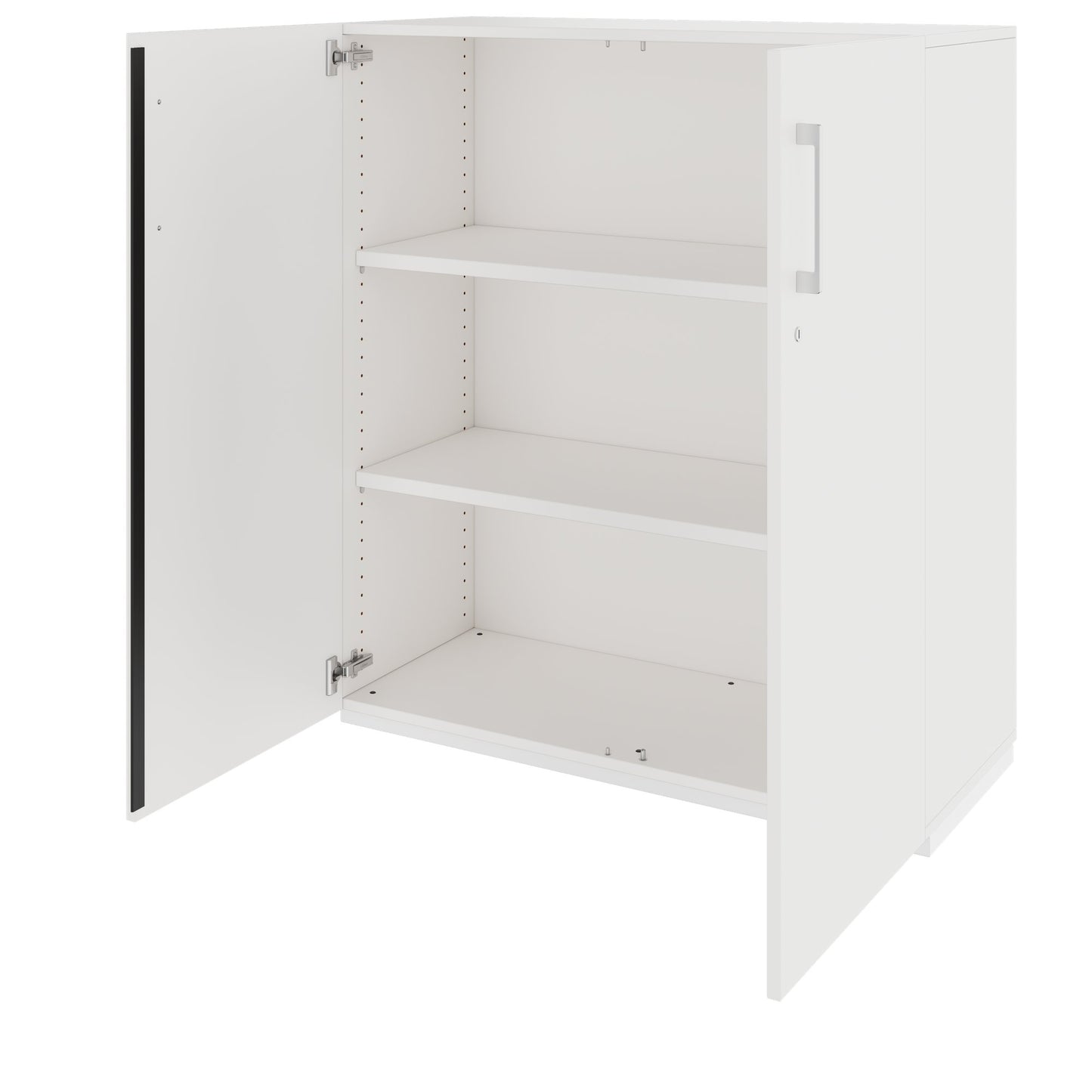 PRO Armoire à portes battantes | 3 OH, 800 - 1200 x 1140 mm, fermeture douce, blanc