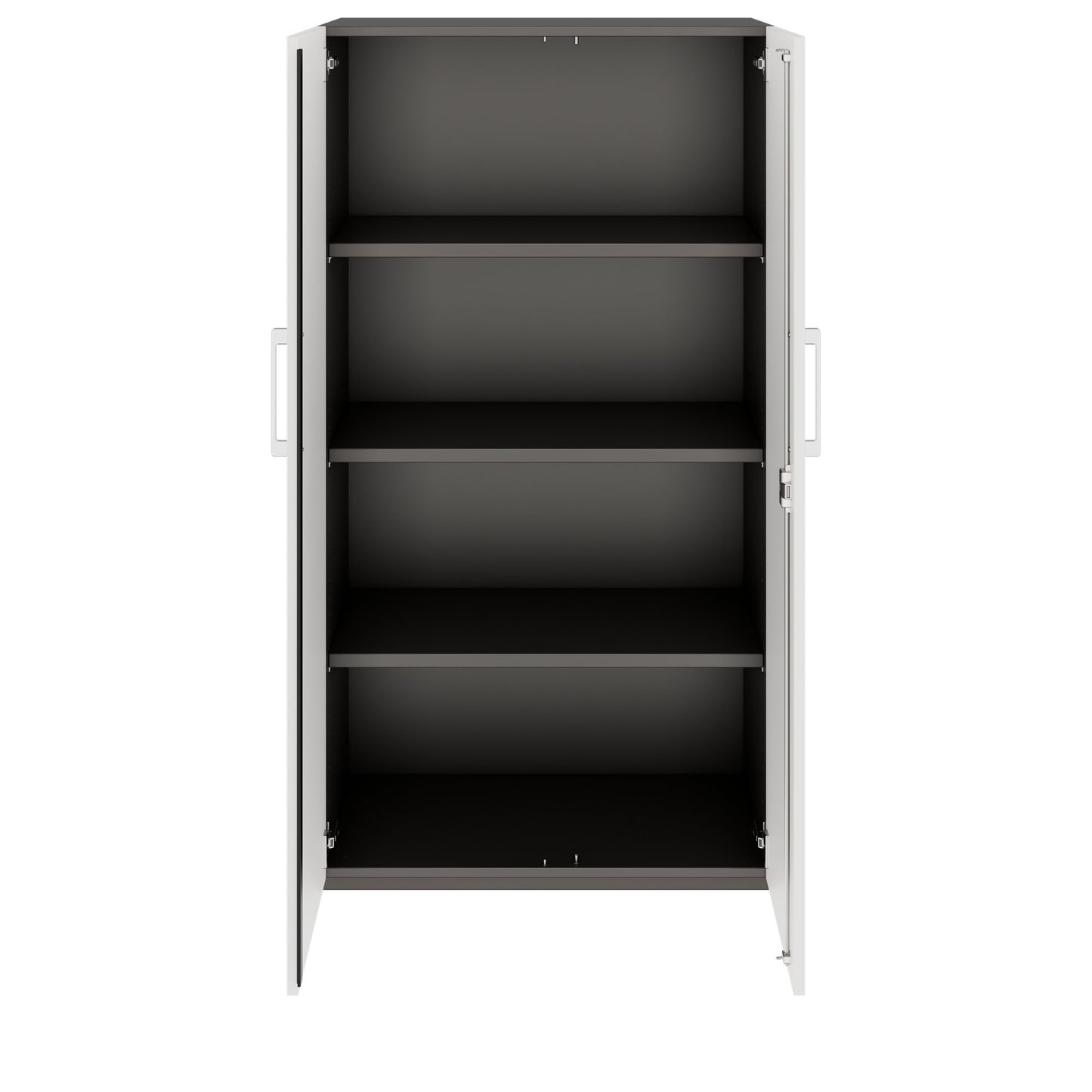 PRO Cabinetto per porte dell'ala | 4 OH, 800 - 1200 x 1510 mm, morbido -close, grafite / bianco