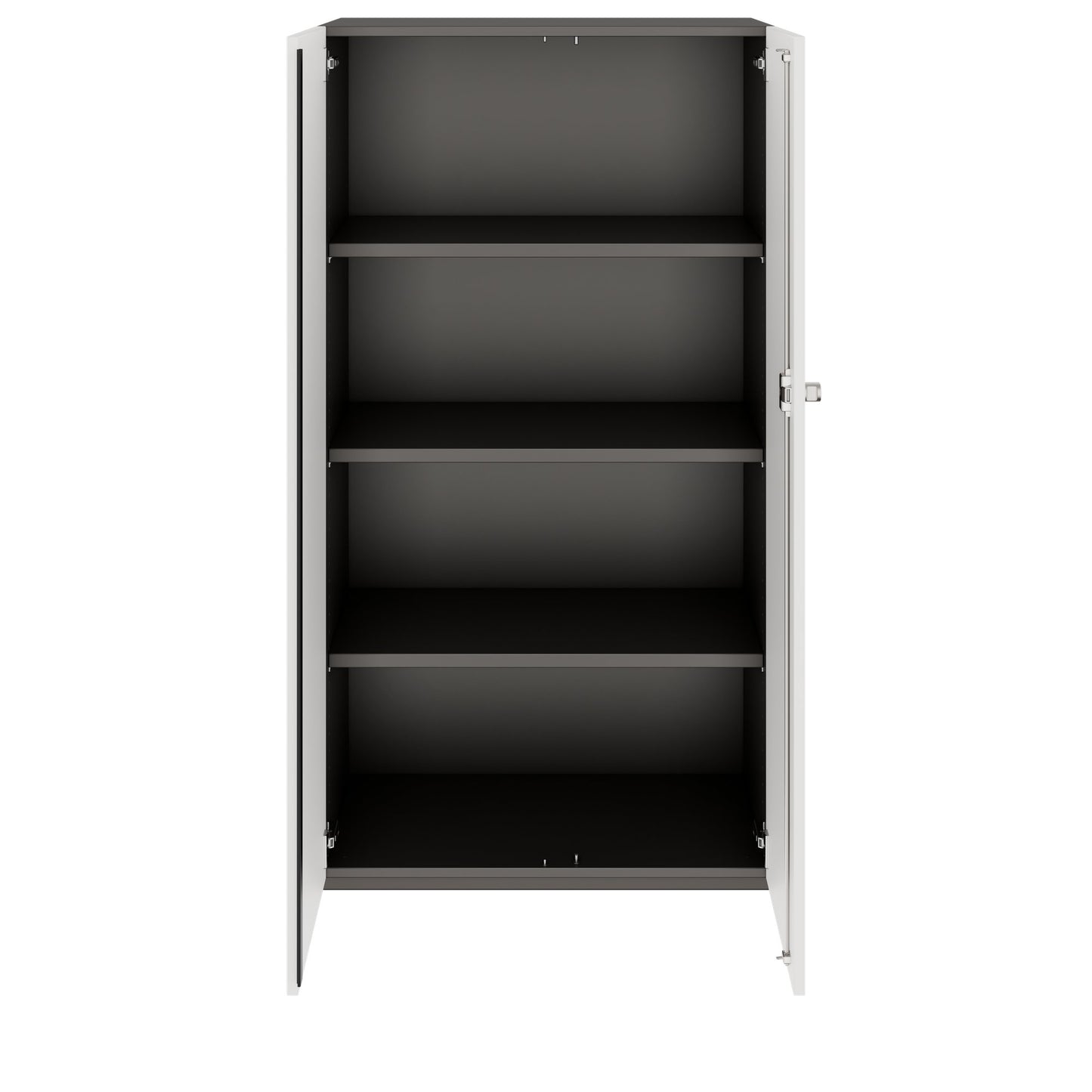 PRO Cabinetto per porte dell'ala | 4 OH, 800 - 1200 x 1510 mm, morbido -close, grafite / bianco