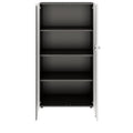 PRO Flügeltürenschrank | 4 OH, 800 - 1200 x 1510 mm, Soft-Close, Graphit / Weiß - 3 Thumbnail Image