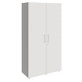 PRO Flügeltürenschrank | 5 OH, 800 - 1200 x 1880 mm, Soft-Close, Graphit / Weiß - 1 Thumbnail Image