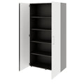 PRO Flügeltürenschrank | 5 OH, 800 - 1200 x 1880 mm, Soft-Close, Graphit / Weiß - 4 Thumbnail Image