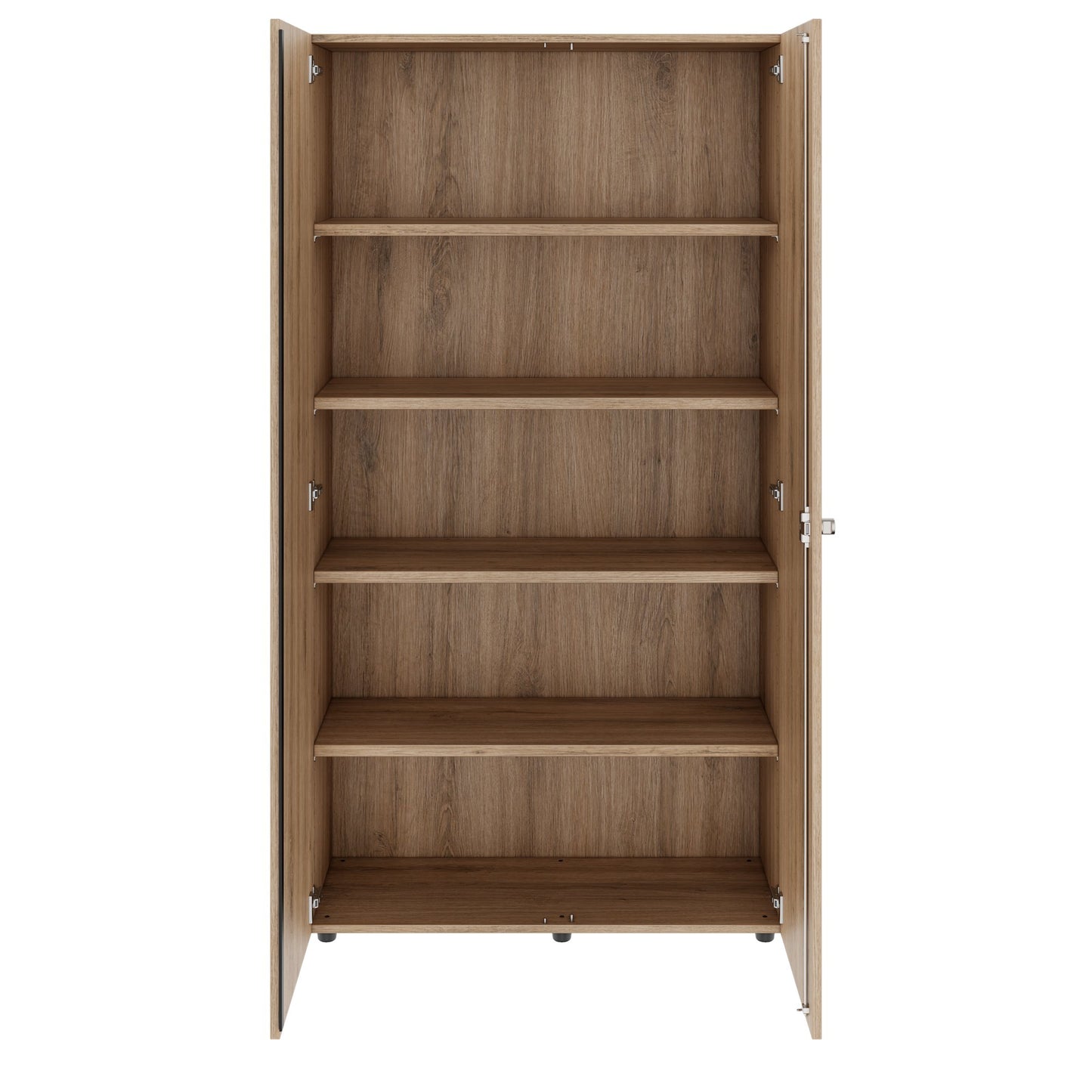 PRO Flügeltürenschrank | 5 OH, 800 - 1200 x 1880 mm, Soft-Close, Natureiche