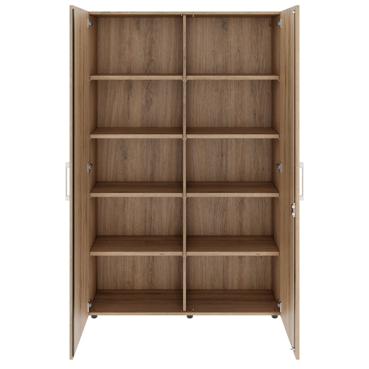PRO Flügeltürenschrank | 5 OH, 800 - 1200 x 1880 mm, Soft-Close, Natureiche