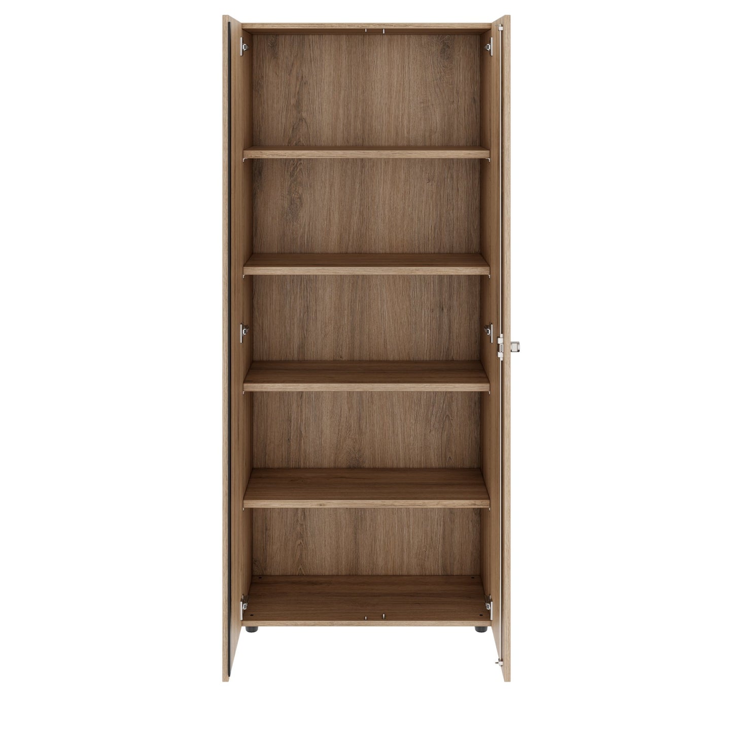 PRO Flügeltürenschrank | 5 OH, 800 - 1200 x 1880 mm, Soft-Close, Natureiche
