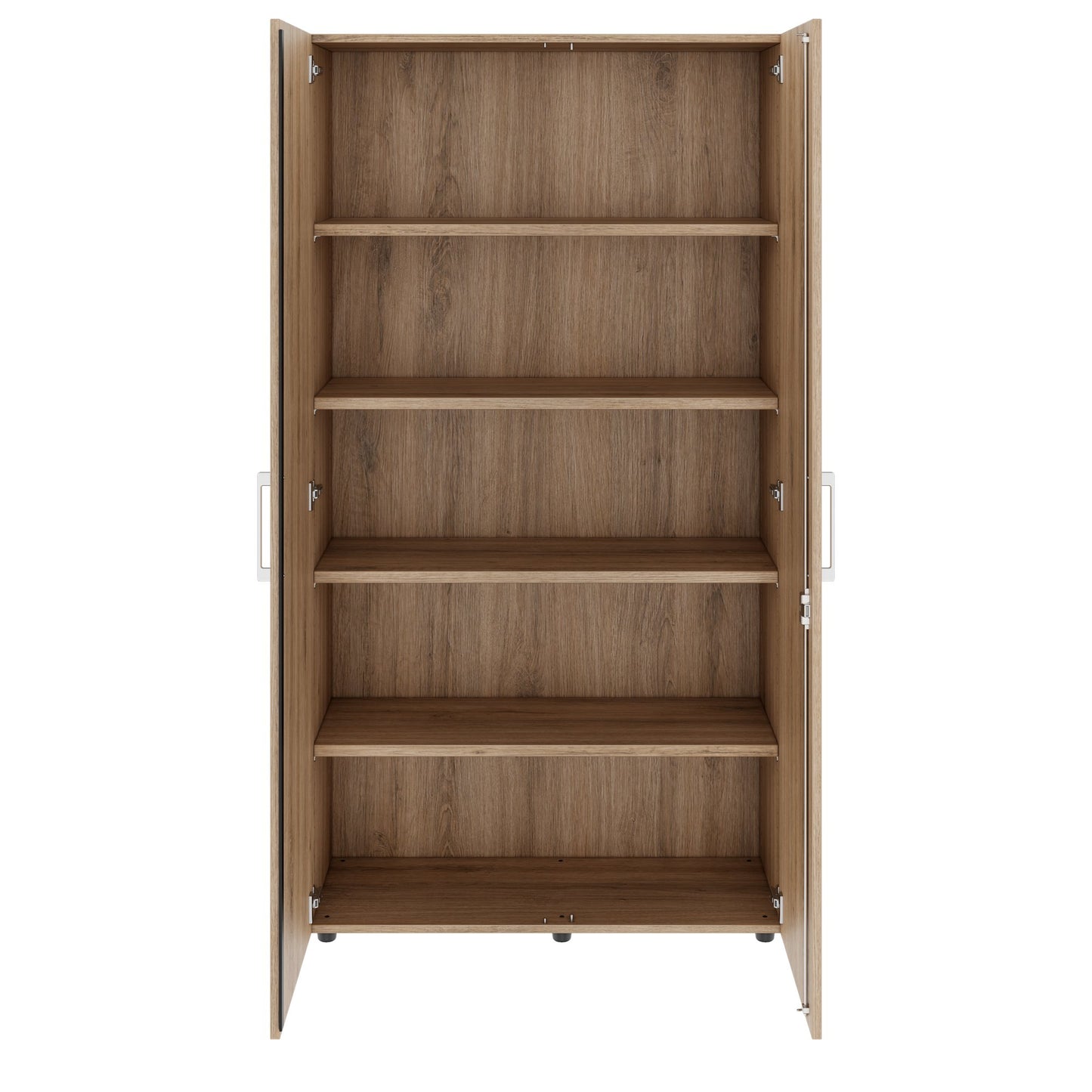 PRO Flügeltürenschrank | 5 OH, 800 - 1200 x 1880 mm, Soft-Close, Natureiche