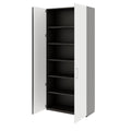 PRO Flügeltürenschrank | 6 OH, 800 - 1200 x 2250 mm, Soft-Close, Graphit / Weiß - 5 Thumbnail Image