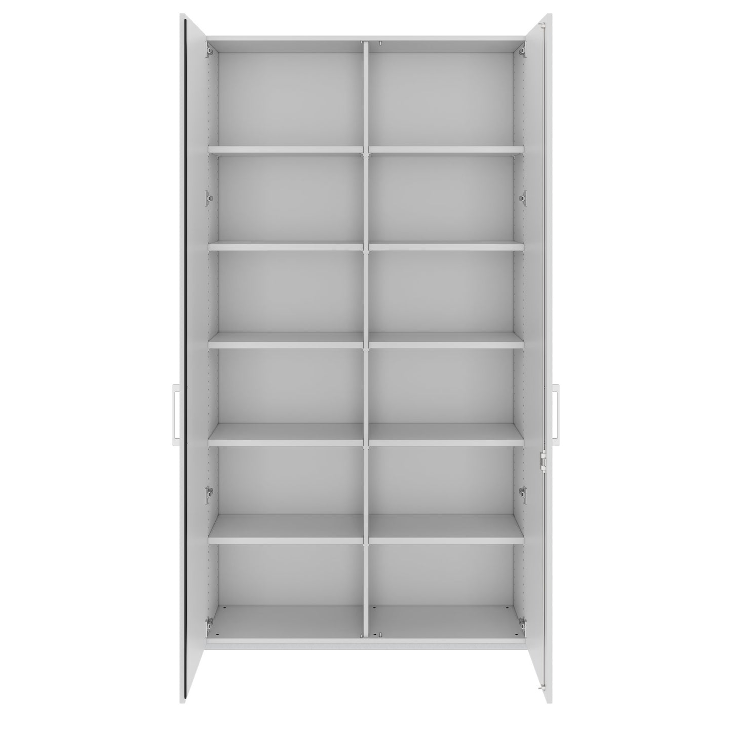 PRO hinged door cabinet | 6 OH, 800 - 1200 x 2250 mm, soft close, gray