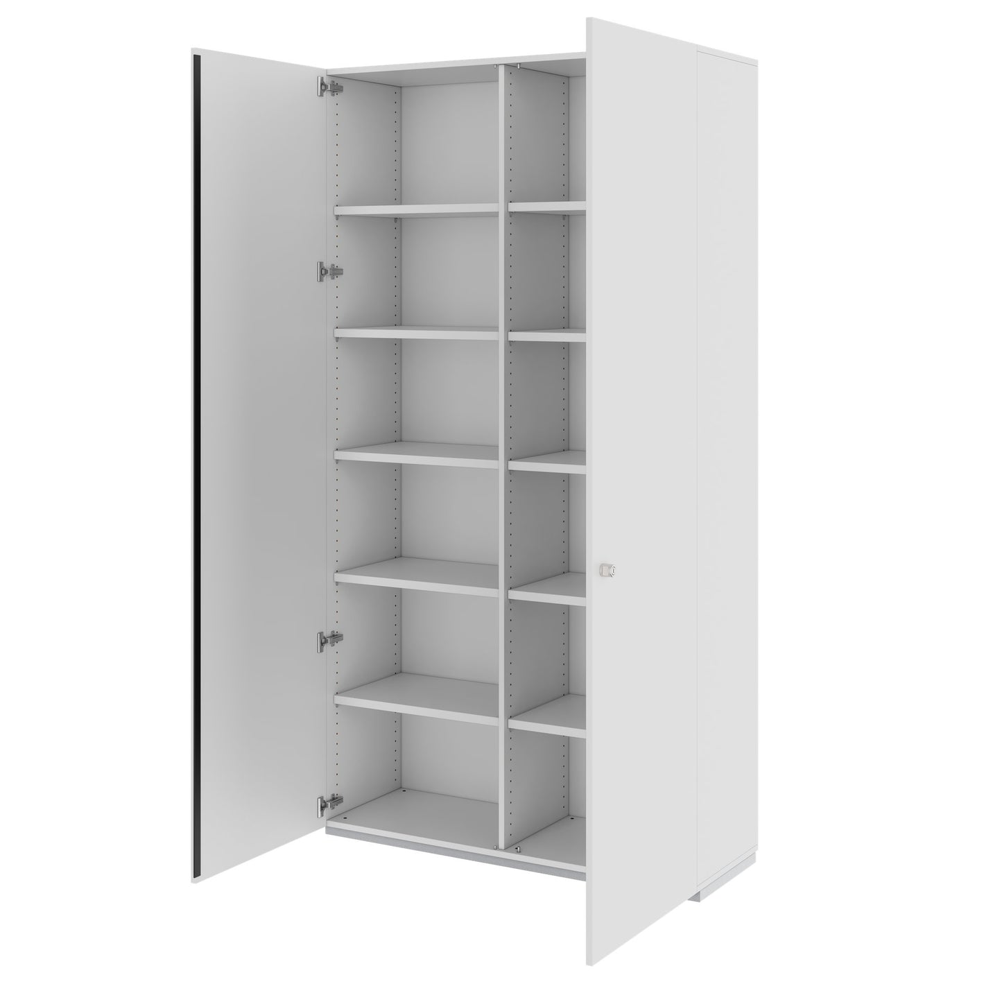 PRO Armoire de porte d'aile | 6 oh, 800 - 1200 x 2250 mm, Soft -Close, gris