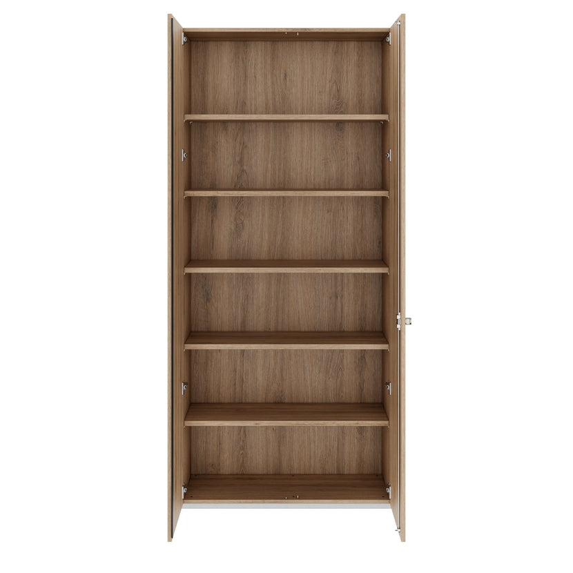 PRO Cabinetto per porte dell'ala | 6 OH, 800 - 1200 x 2250 mm, morbido, area naturale