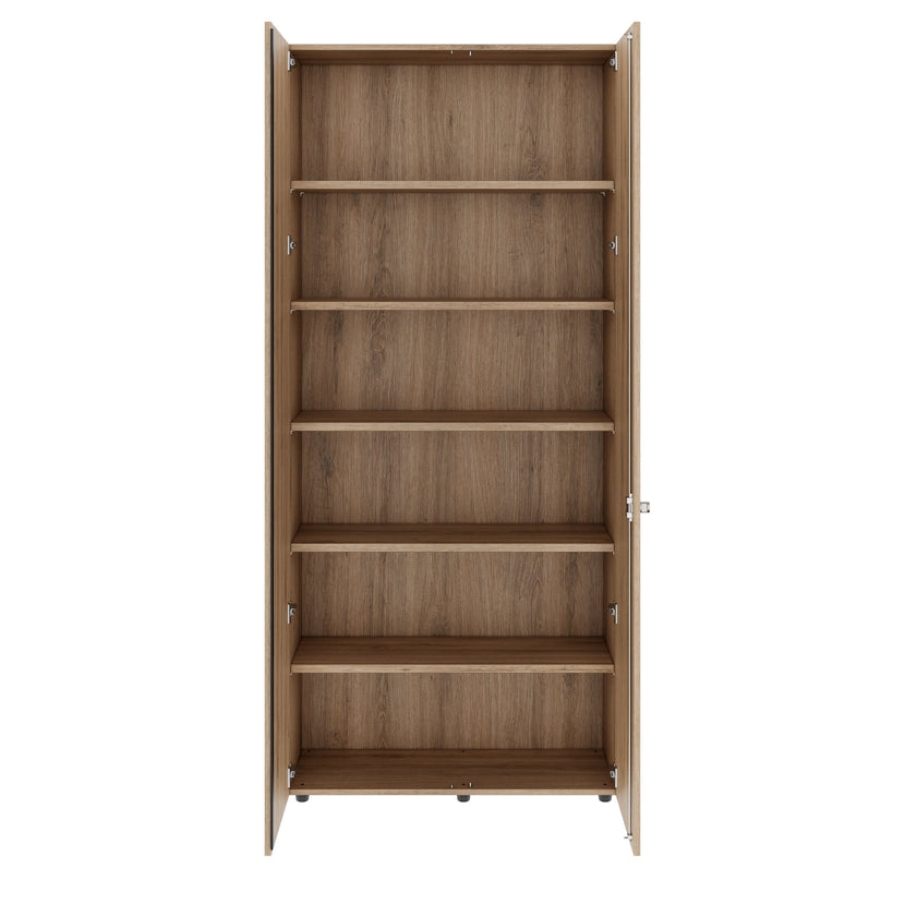 PRO Cabinetto per porte dell'ala | 6 OH, 800 - 1200 x 2250 mm, morbido, area naturale
