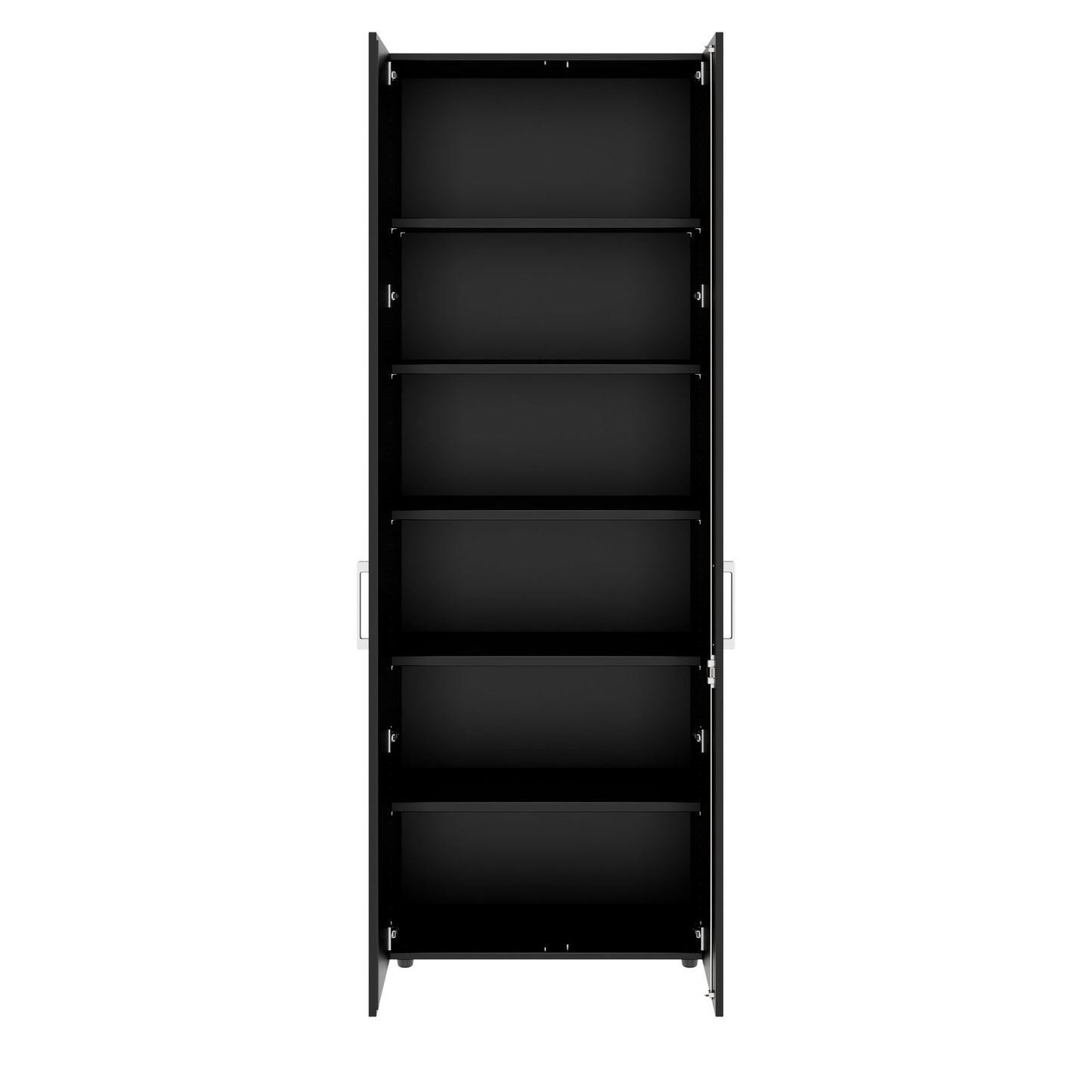 PRO hinged door cabinet | 6 OH, 800 - 1200 x 2250 mm, soft close, black