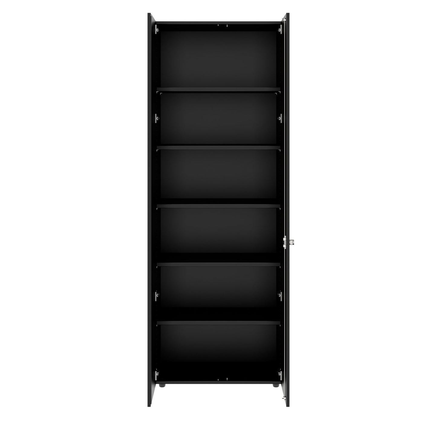 PRO Flügeltürenschrank | 6 OH, 800 - 1200 x 2250 mm, Soft-Close, Schwarz