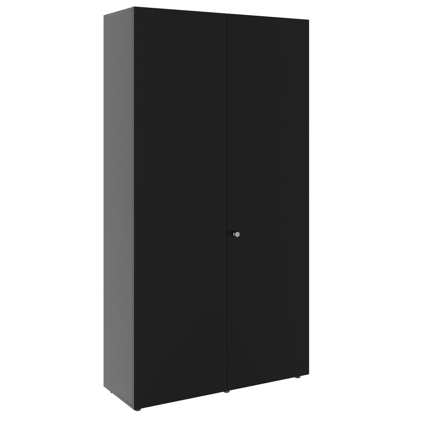 PRO Flügeltürenschrank | 6 OH, 800 - 1200 x 2250 mm, Soft-Close, Schwarz