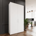 PRO Flügeltürenschrank | 6 OH, 800 - 1200 x 2250 mm, Soft-Close, Weiß - 15 Thumbnail Image