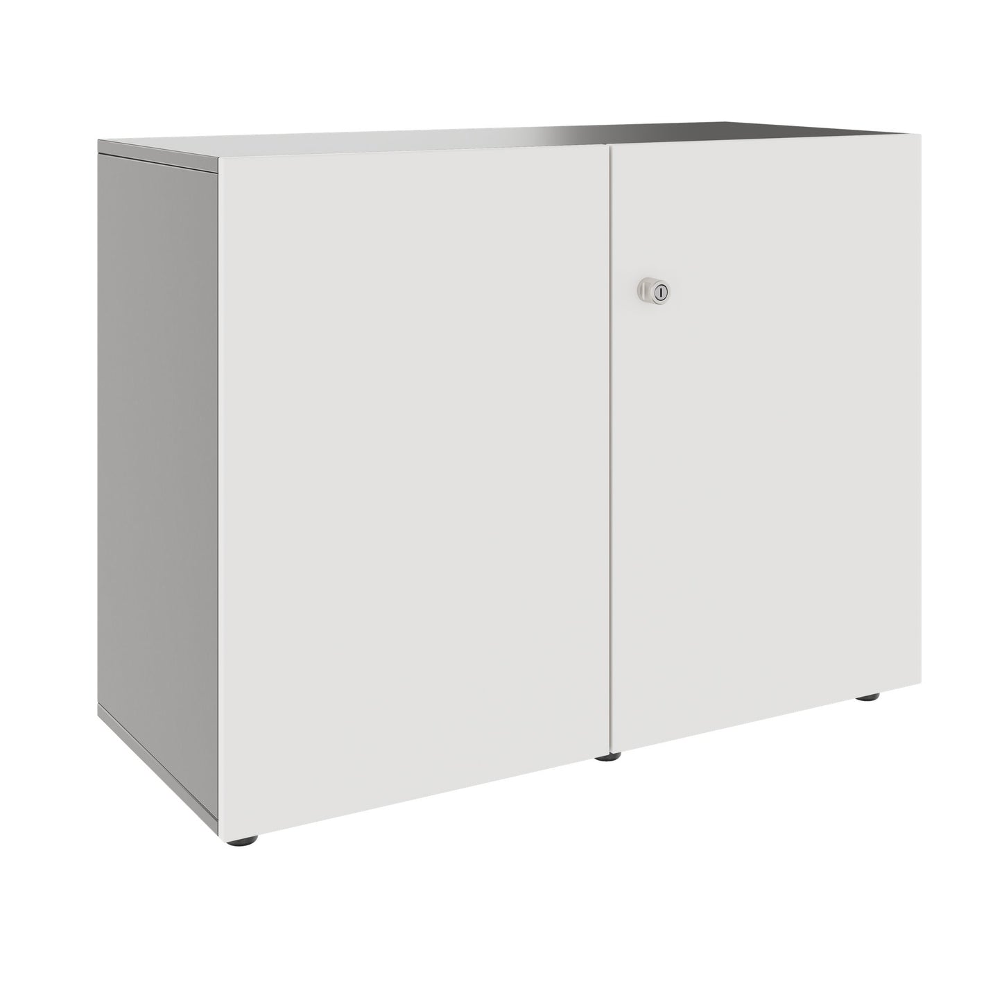 PRO Swing door cabinet | 2 U, 800 - 1200 x 770 mm, soft close, graphite/white