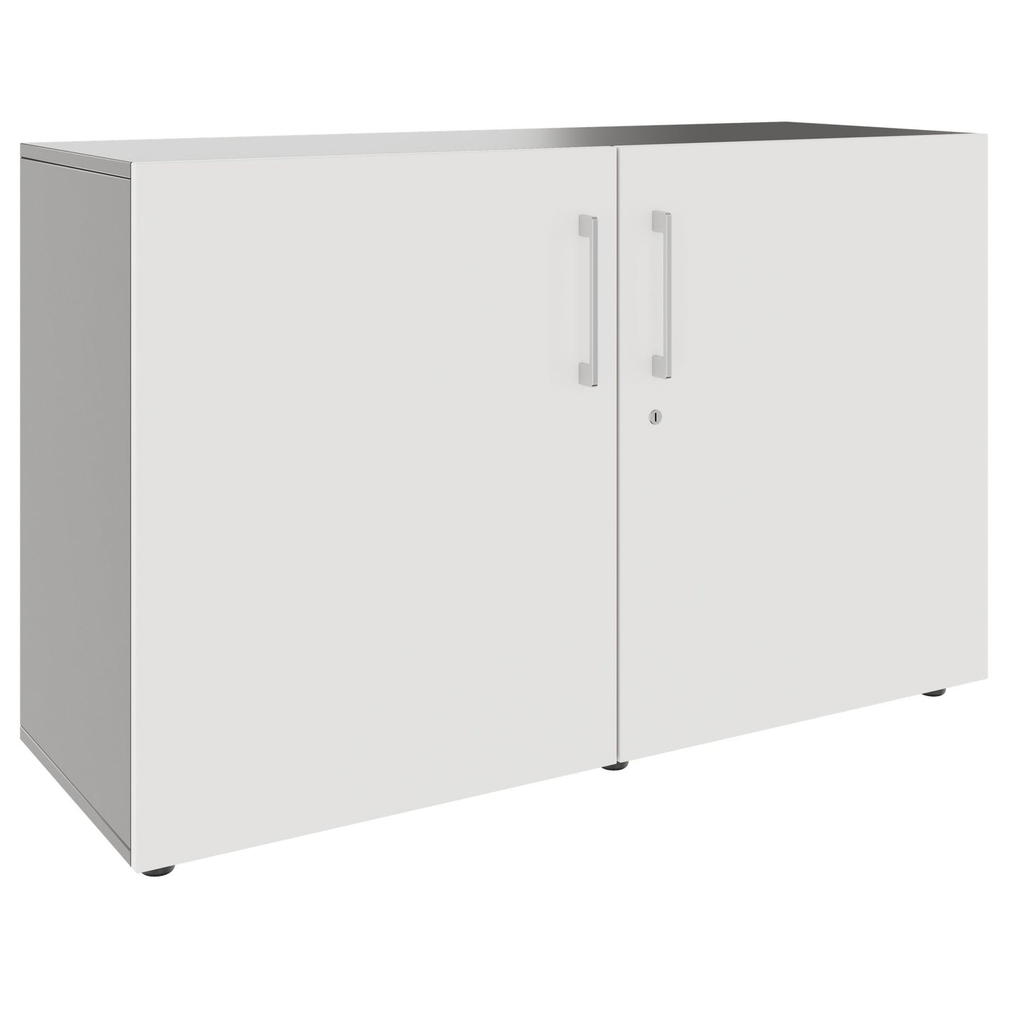 PRO Swing door cabinet | 2 U, 800 - 1200 x 770 mm, soft close, graphite/white