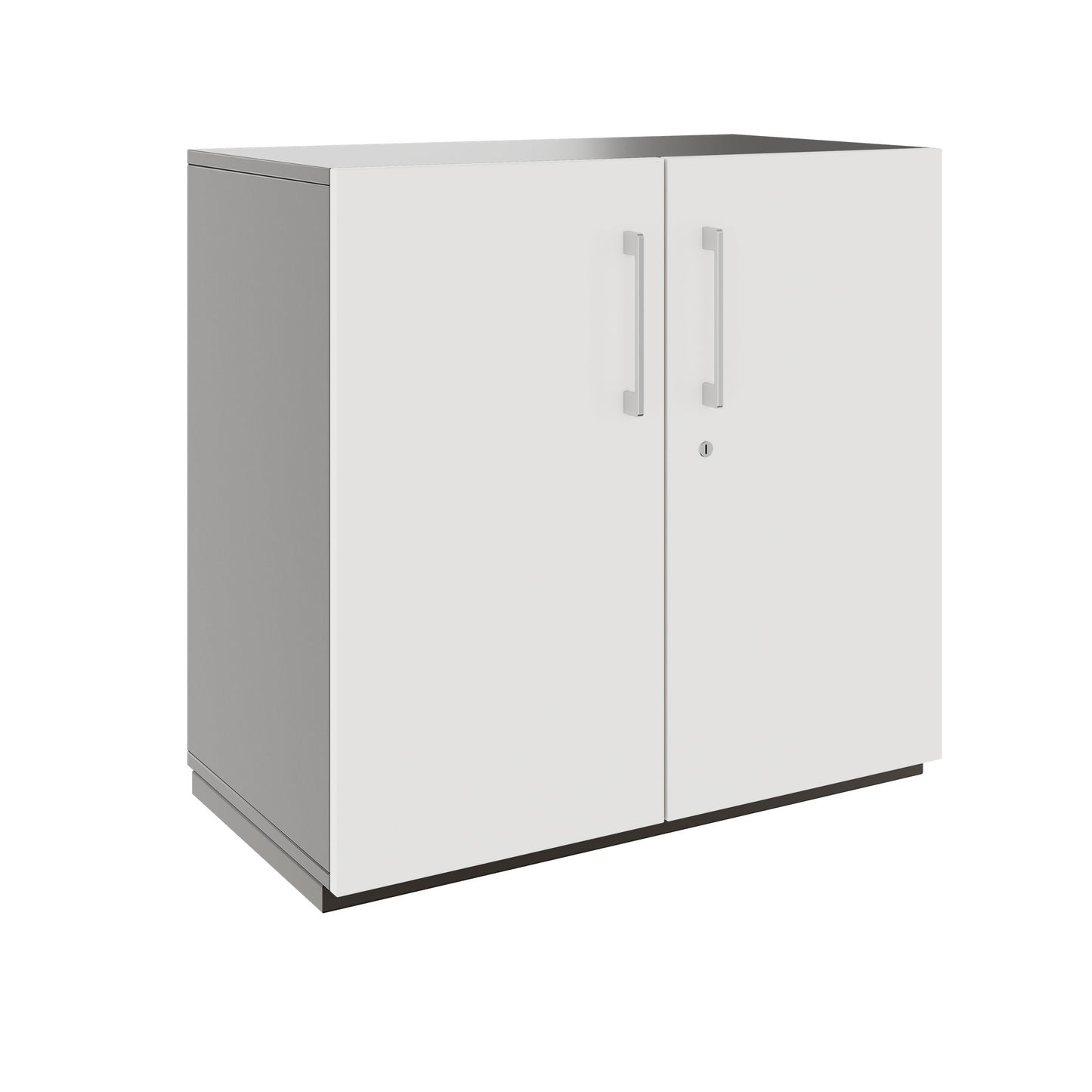 PRO Swing door cabinet | 2 U, 800 - 1200 x 770 mm, soft close, graphite/white