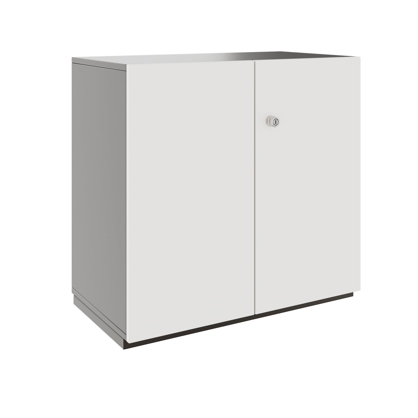 PRO Swing door cabinet | 2 U, 800 - 1200 x 770 mm, soft close, graphite/white