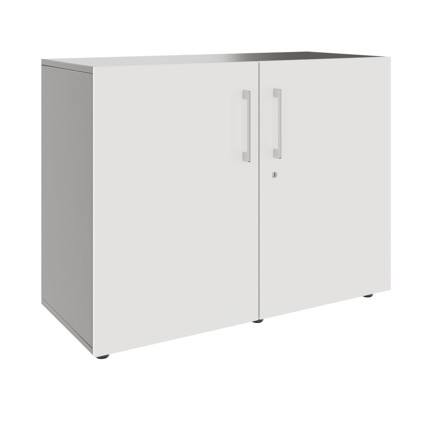 PRO Swing door cabinet | 2 U, 800 - 1200 x 770 mm, soft close, graphite/white