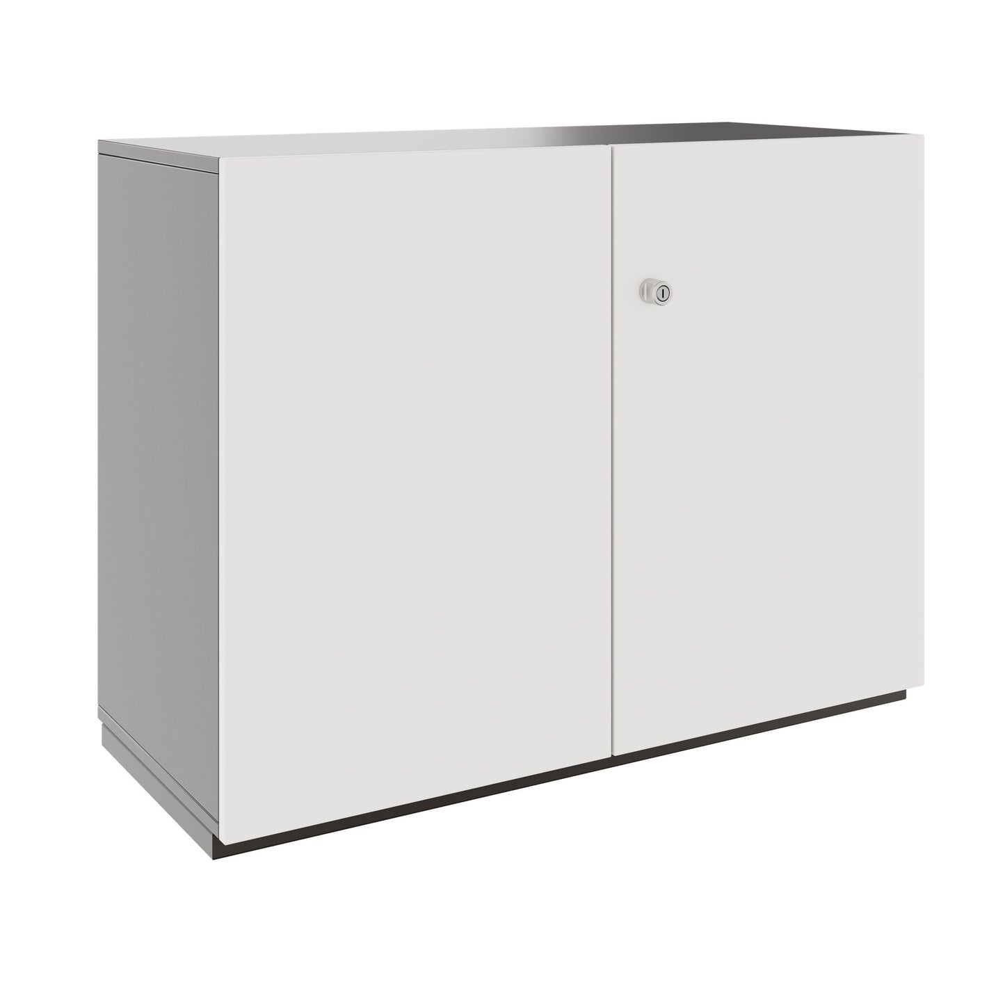 PRO Swing door cabinet | 2 U, 800 - 1200 x 770 mm, soft close, graphite/white