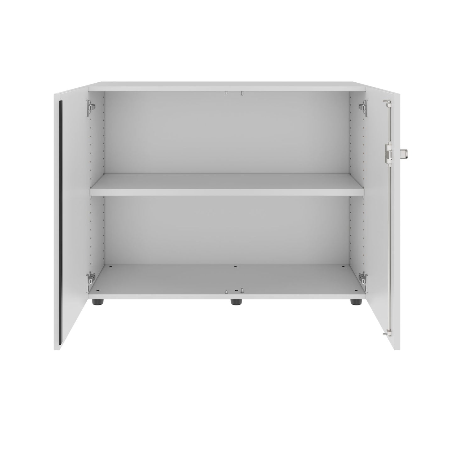 PRO hinged door cabinet | 2 OH, 800 - 1200 x 770 mm, soft close, gray