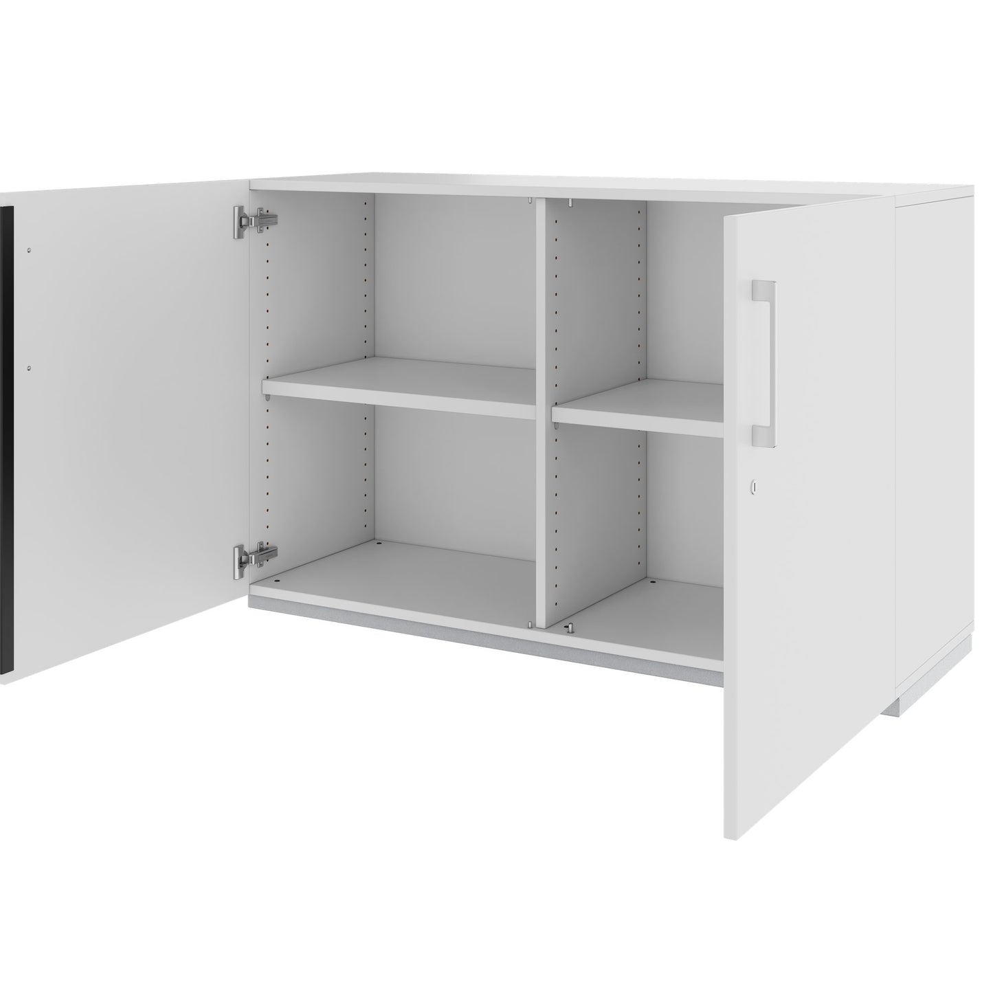 PRO hinged door cabinet | 2 OH, 800 - 1200 x 770 mm, soft close, gray