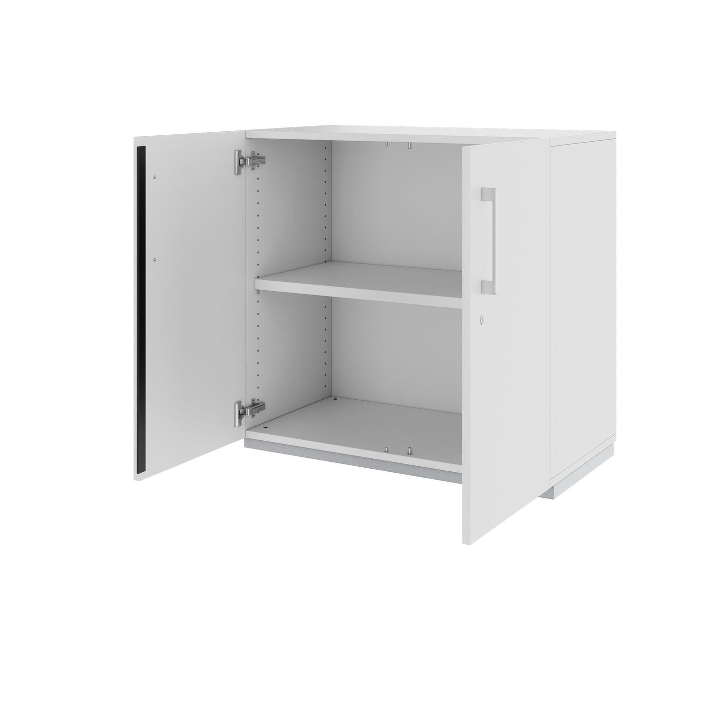 PRO hinged door cabinet | 2 OH, 800 - 1200 x 770 mm, soft close, gray