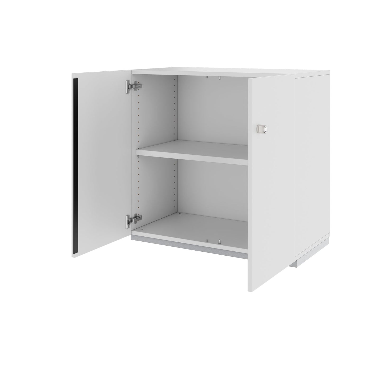PRO hinged door cabinet | 2 OH, 800 - 1200 x 770 mm, soft close, gray