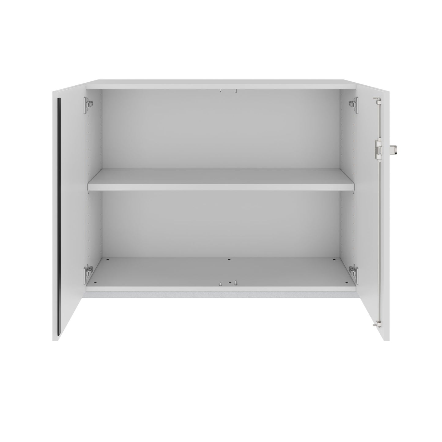 PRO hinged door cabinet | 2 OH, 800 - 1200 x 770 mm, soft close, gray
