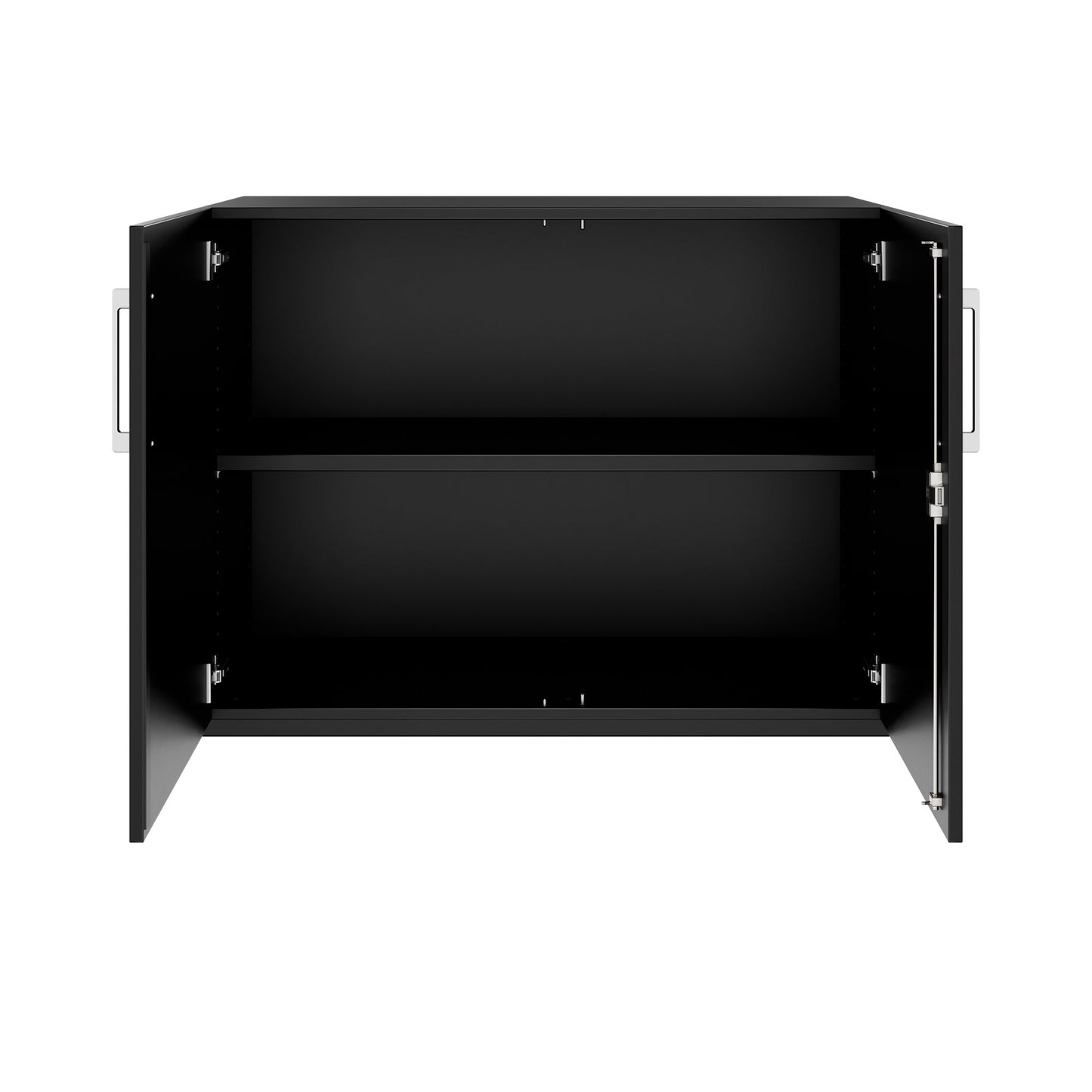 PRO hinged door cabinet | 2 OH, 800 - 1200 x 770 mm, soft close, black