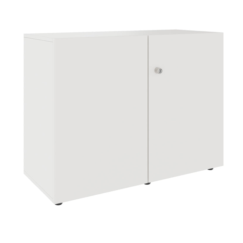 PRO Flügeltürenschrank | 2 OH, 800 - 1200 x 770 mm, Soft-Close, Weiss