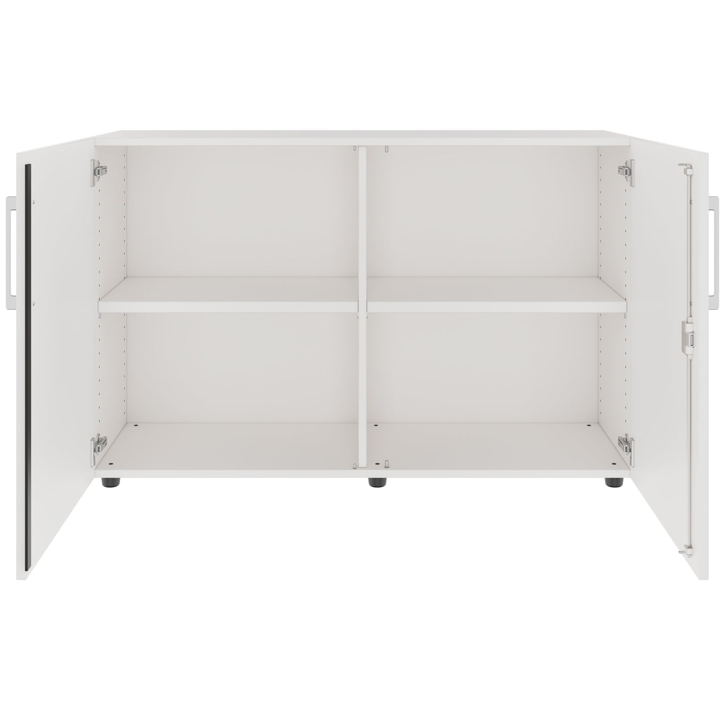 PRO Flügeltürenschrank | 2 OH, 800 - 1200 x 770 mm, Soft-Close, Weiss