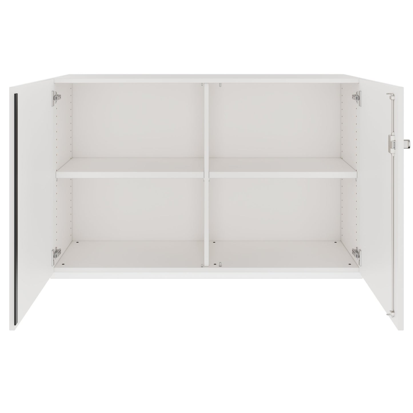 PRO Flügeltürenschrank | 2 OH, 800 - 1200 x 770 mm, Soft-Close, Weiss