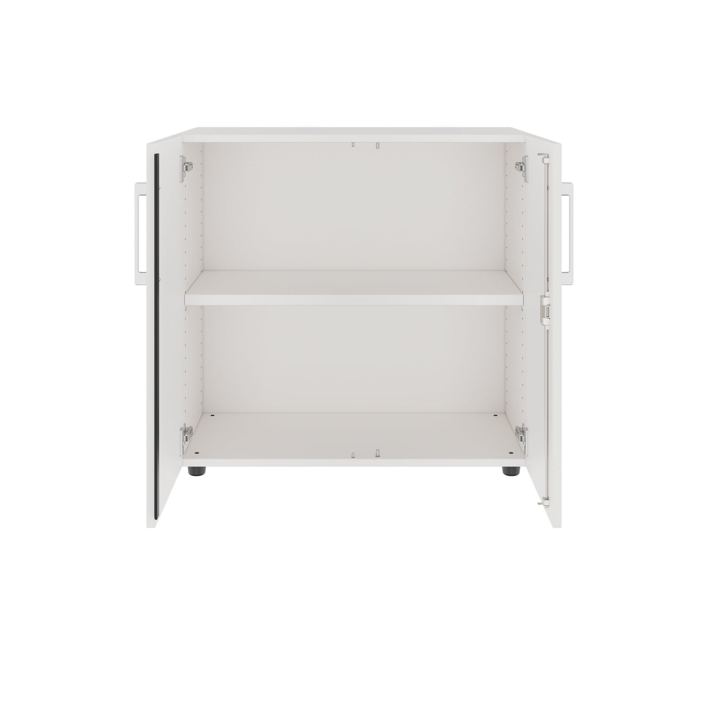 PRO Flügeltürenschrank | 2 OH, 800 - 1200 x 770 mm, Soft-Close, Weiss