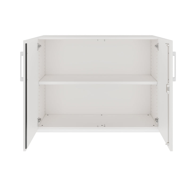 PRO Flügeltürenschrank | 2 OH, 800 - 1200 x 770 mm, Soft-Close, Weiss