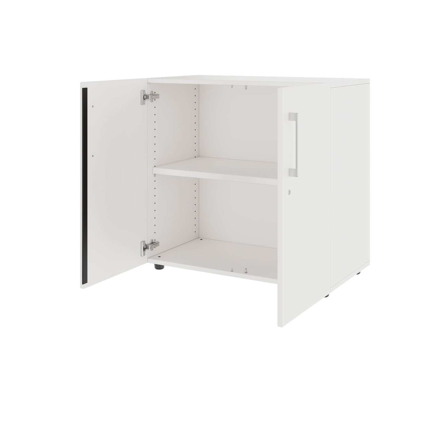 PRO Flügeltürenschrank | 2 OH, 800 - 1200 x 770 mm, Soft-Close, Weiss