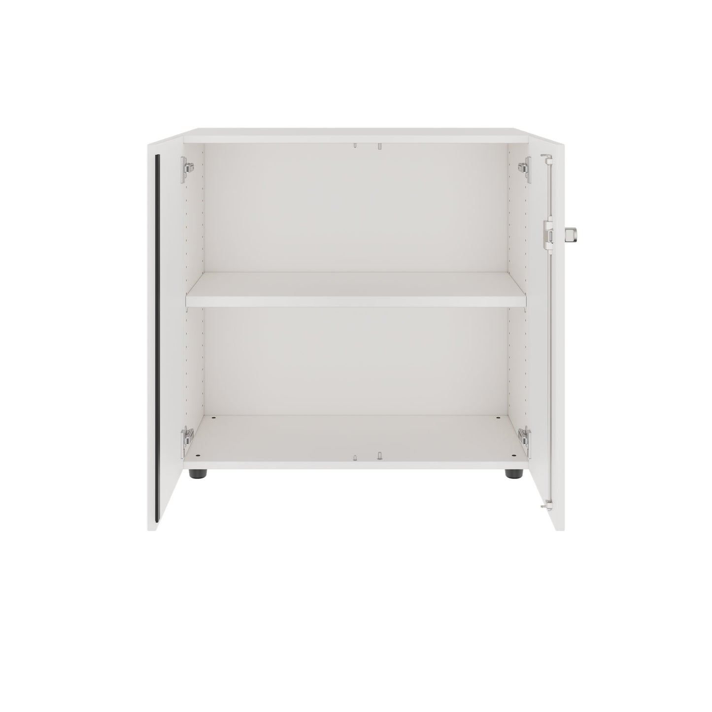 PRO Flügeltürenschrank | 2 OH, 800 - 1200 x 770 mm, Soft-Close, Weiss