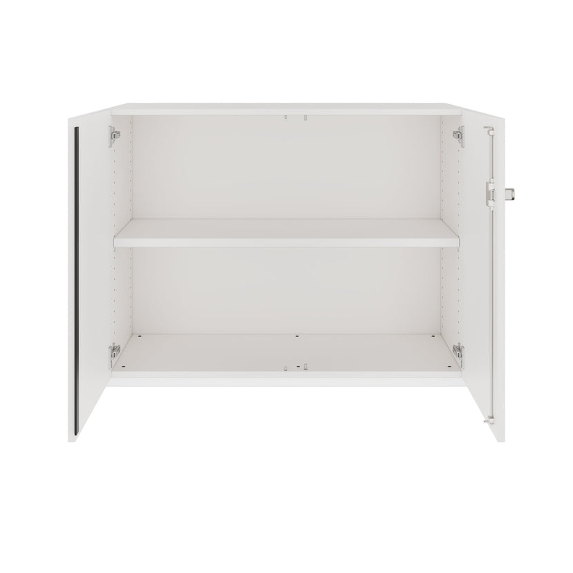 PRO Flügeltürenschrank | 2 OH, 800 - 1200 x 770 mm, Soft-Close, Weiss