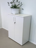 UNI Hinged-door cabinet | 3 OH, 800 x 1143 mm, White - 5 Thumbnail Image