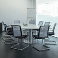EVA cantilever chair | Mesh back, armrests, stackable, black - 10 Thumbnail Image
