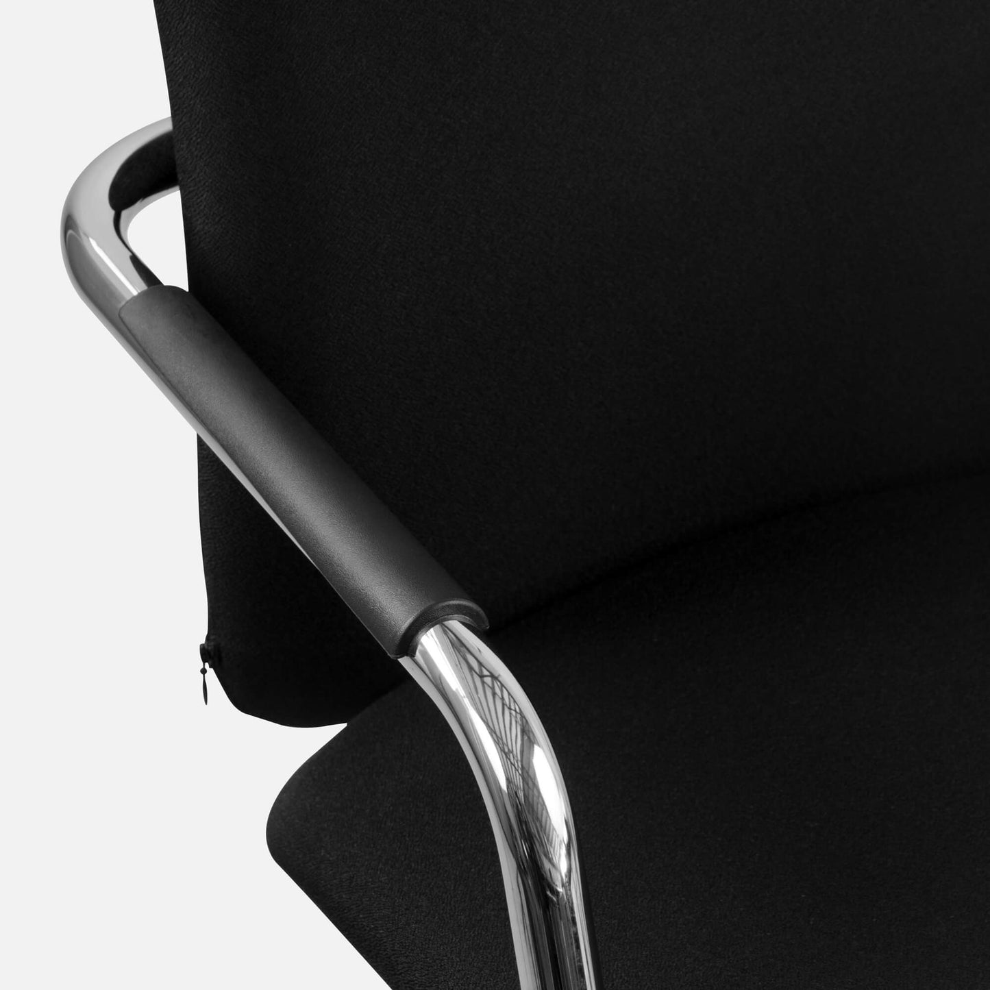 GAMA cantilever chair | High back, black