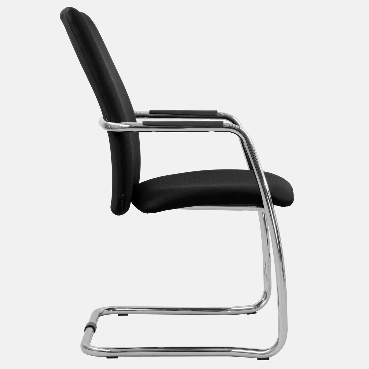 GAMA cantilever chair | High back, black