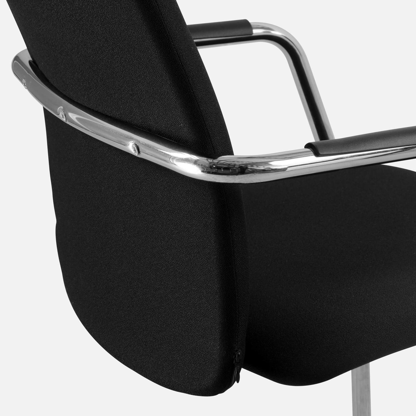 GAMA cantilever chair | High back, black