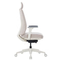 Sedia girevole da ufficio HARDY | Meccanismo sincronizzato, braccioli 3D, grigio-bianco - 4 Thumbnail Image