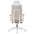 Sedia girevole da ufficio HARDY | Meccanismo sincronizzato, braccioli 3D, grigio-bianco - 6 Thumbnail Image