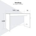 LIGHT high table | 1600 - 1800 mm, gray northern oak - 7 Thumbnail Image