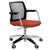 WIND swivel chair on wheels | Height adjustable, mesh back, polyester cover BERTA