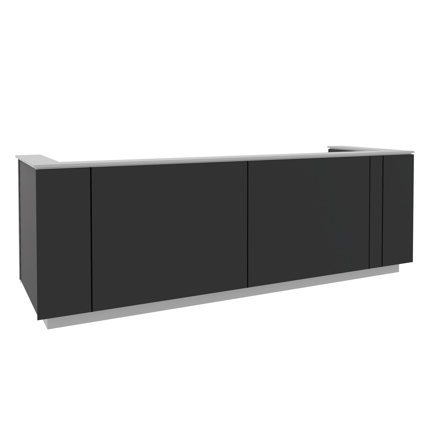 ICE reception desk | 3214 x 1022 mm, anthracite