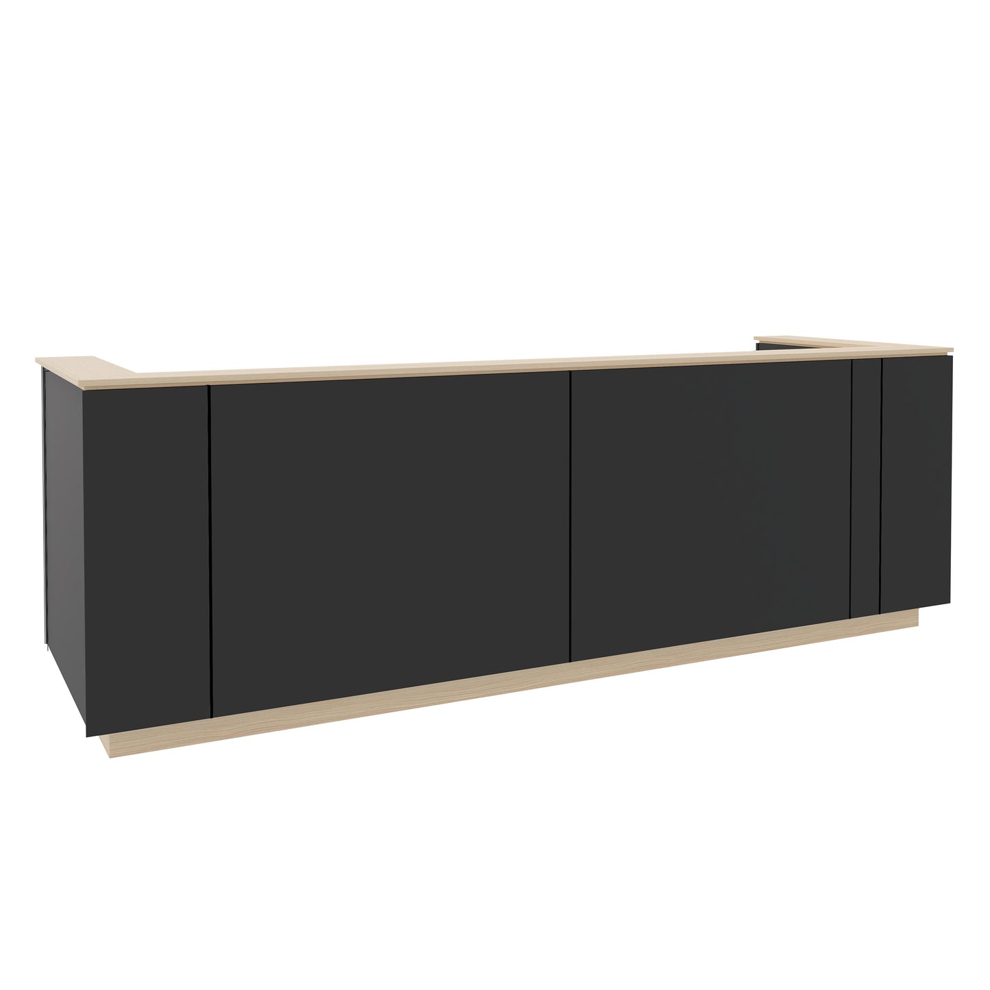 ICE reception desk | 3214 x 1022 mm, anthracite